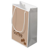 Coffee Girl Gift Bag Klein Cadeauzakje (Achterkant Gekanteld)