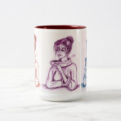 Coffee Girl-Mok Tweekleurige Koffiemok (Center)
