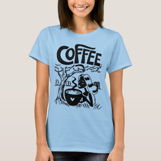 Coffee Girl T-shirt (Voorkant)