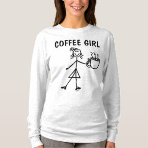 COFFEE GIRL t-shirts, grappige dames T-shirt
