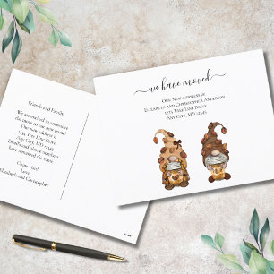 Coffee Gnome Moving New Home Aankondiging Briefkaa