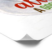 Coffee Good Idee Waterverf Typography Poster (Hoek)