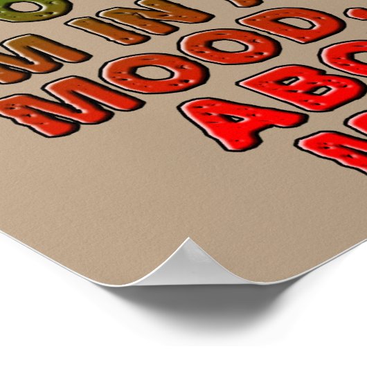 Coffee Good Mood Trick Funny Poster Sign (Hoek)