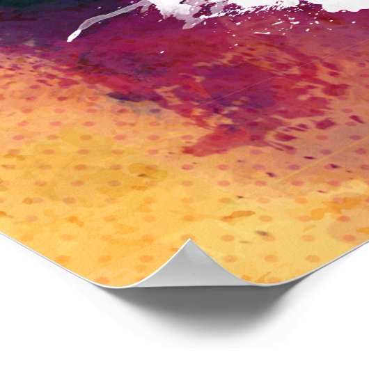 Coffee Graffitti wrap Good Morning Boedapest! Poster (Hoek)