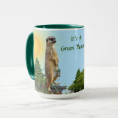 Coffee? "GreenThang" Meerkat Animal Cup Mok (Voorkant links)