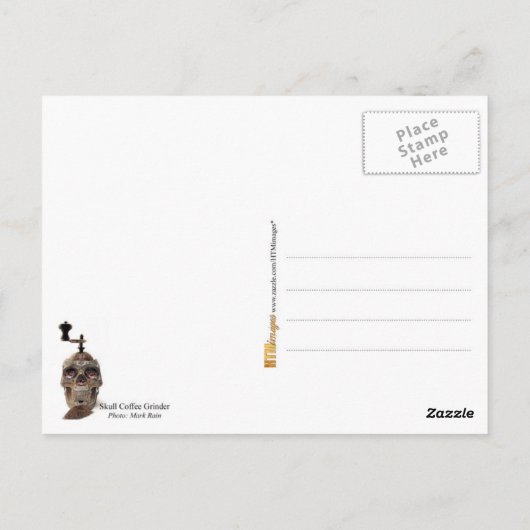 Coffee Grinder Briefkaart (Achterkant)