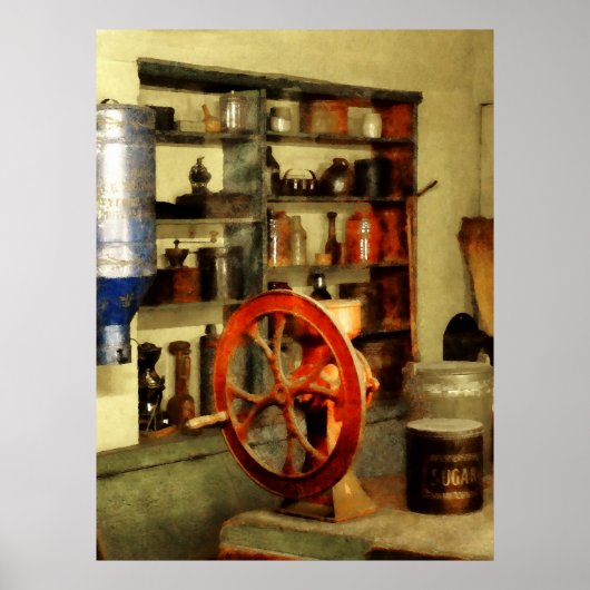 Coffee Grinder en Sugar Poster (Voorkant)