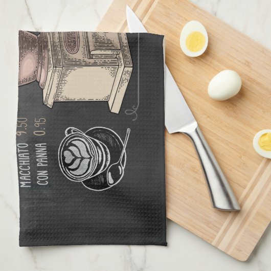 Coffee Grinder: Kunst op koffelbord Theedoek (Quarter Fold)