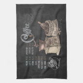 Coffee Grinder: Kunst op koffelbord Theedoek (Verticaal)