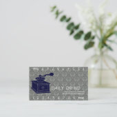 Coffee Grinder/Loyalty Punch Klantenkaartje (Staand voorkant)