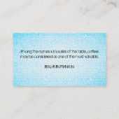 Coffee Grinder/Loyalty Punch op getextureerde look Klantenkaartje (Achterkant)