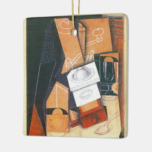 Coffee Grinder van Juan Gris,  Cubistische kunst Keramisch Ornament (Links)