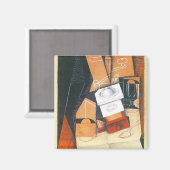 Coffee Grinder van Juan Gris,  Cubistische kunst Magneet (Voorkant / Achterkant)