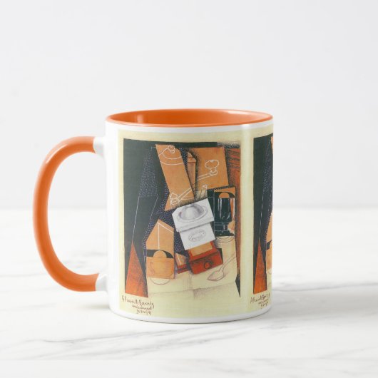 Coffee Grinder van Juan Gris,  Cubistische kunst Mok (Links)