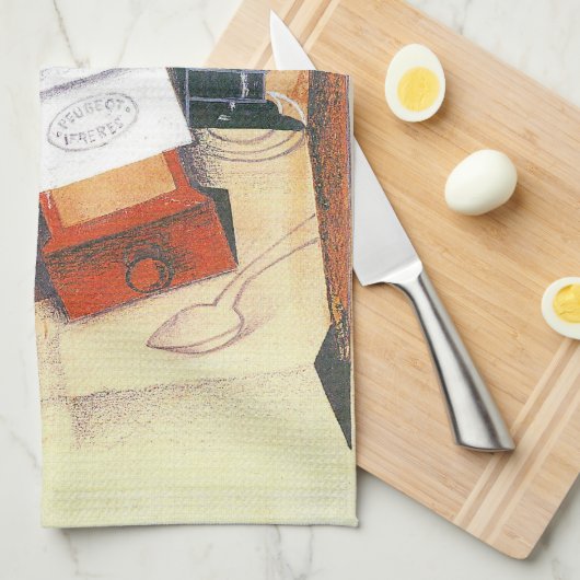 Coffee Grinder van Juan Gris,  Cubistische kunst Theedoek (Quarter Fold)