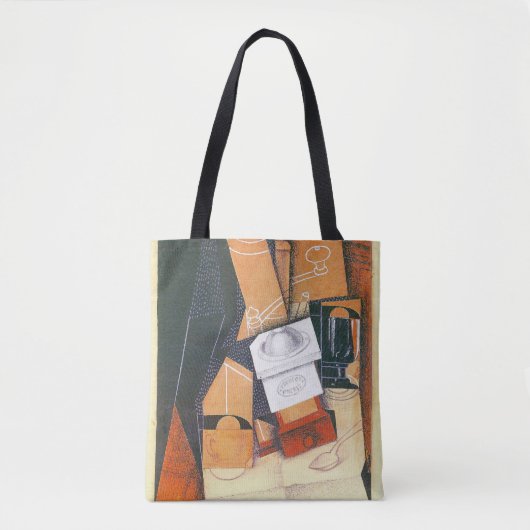 Coffee Grinder van Juan Gris,  Cubistische kunst Tote Bag (Voorkant)