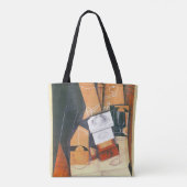 Coffee Grinder van Juan Gris,  Cubistische kunst Tote Bag (Achterkant)
