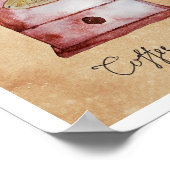 Coffee Grinder Waterverf Kunstwerk Poster (Hoek)