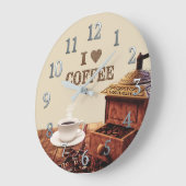 Coffee Grinder With I Love Coffee Beans Grote Klok (Hoek)