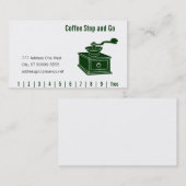 Coffee Grinding Punch & Loyalty (Voorkant / Achterkant)