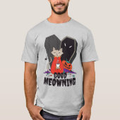 Coffee Halloween Cat T-shirt (Voorkant)