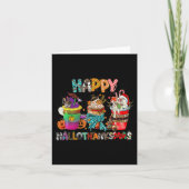 Coffee Halloween Thanksgiving Happy Hall Kaart (Voorkant)