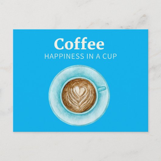 Coffee Happy Briefkaart (Voorkant)
