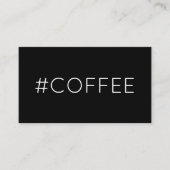 #COFFEE hashtag loyaliteitspunkkaart Klantenkaartje (Voorkant)