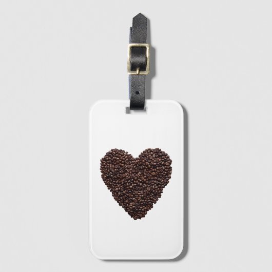 Coffee Heart Bagagelabel (Voorkant (verticaal))