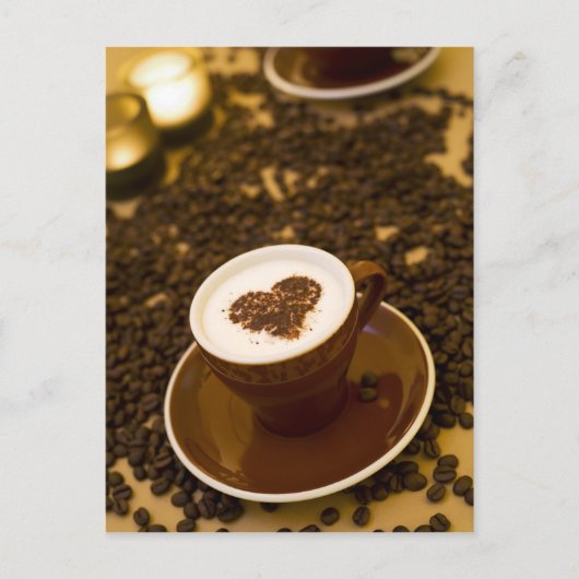 Coffee Heart Briefkaart (Voorkant)