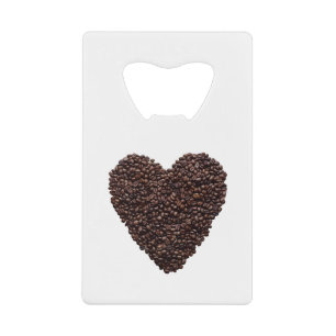 Coffee Heart Creditkaart Flessenopener