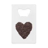 Coffee Heart Creditkaart Flessenopener (Achterkant)