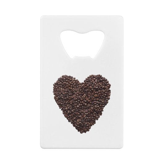 Coffee Heart Creditkaart Flessenopener (Achterkant)