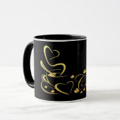 Coffee Heart Gold Mok (Voorkant links)