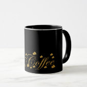 Coffee Heart Gold Mok (Voorkant rechts)