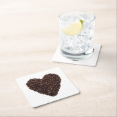 Coffee Heart Kartonnen Onderzetters (Insitu)