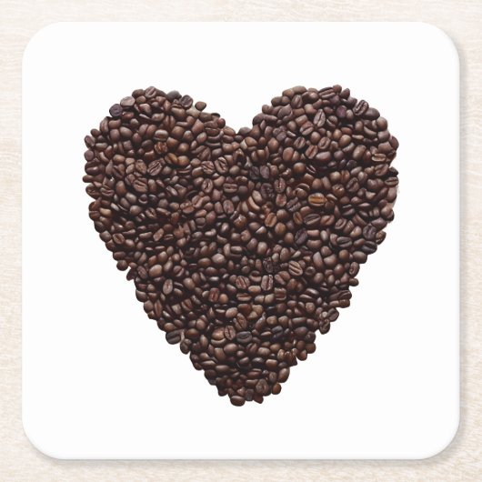 Coffee Heart Kartonnen Onderzetters (Voorkant)