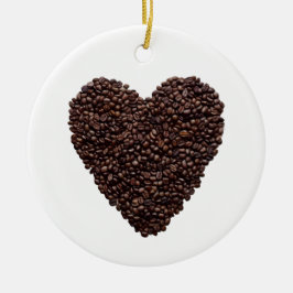 Coffee Heart Keramisch Ornament