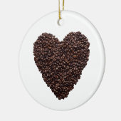 Coffee Heart Keramisch Ornament (Links)