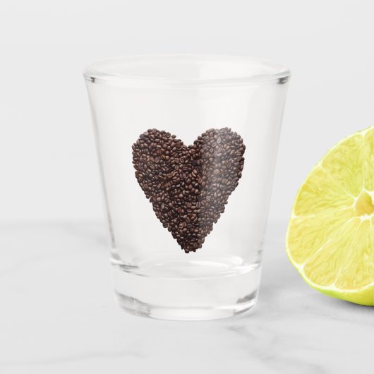 Coffee Heart Shot Glas (Voorkant)