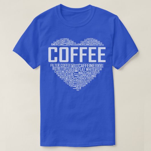 Coffee Heart T-shirt (Design voorkant)