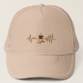 Coffee Heartbeat: de perfecte mix van passie Trucker Pet (Voorkant)