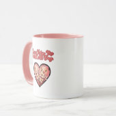 Coffee Helps Me Adult All Day Funny Mom Mok (Voorkant links)