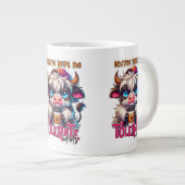 Coffee Helps Me Tolerate Idiots  Grote Koffiekop (Voorkant rechts)