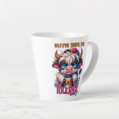 Coffee Helps Me Tolerate Idiots  Latte Mok (Rechterhoek)