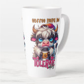 Coffee Helps Me Tolerate Idiots  Latte Mok (Rechterhoek)