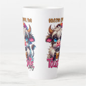 Coffee Helps Me Tolerate Idiots  Latte Mok (Voorkant)