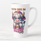 Coffee Helps Me Tolerate Idiots  Latte Mok (Rechts)