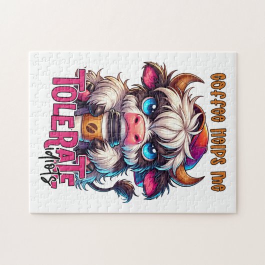 Coffee Helps Me Tolerate Idiots Legpuzzel (Horizontaal)
