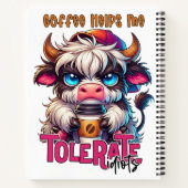 Coffee Helps Me Tolerate Idiots Notitieboek (Achterkant)